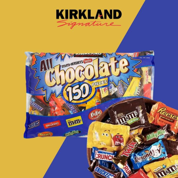 Kirkland Kẹo Socola Tổng Hợp All Chocolate 150 Miếng 2.55kg