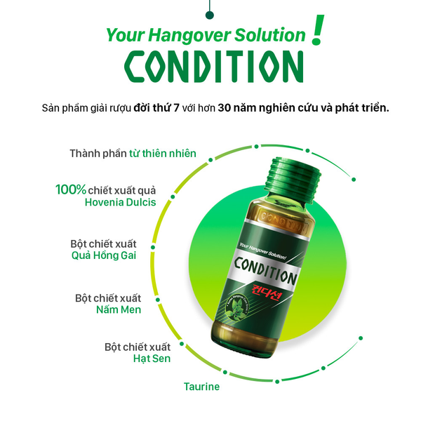 Kolmar Nước Hỗ Trợ Giải Rượu, Giải Độc, Tăng Cường Chức Năng Gan Condition