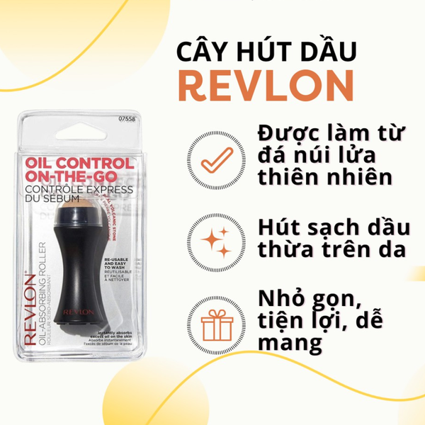 Revlon Cây Lăn Hút Dầu Oil Absorbing Volcanic Roller