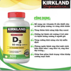 Kirkland Viên Uống Bổ Sung Vitamin D3 2000IU 600 Viên