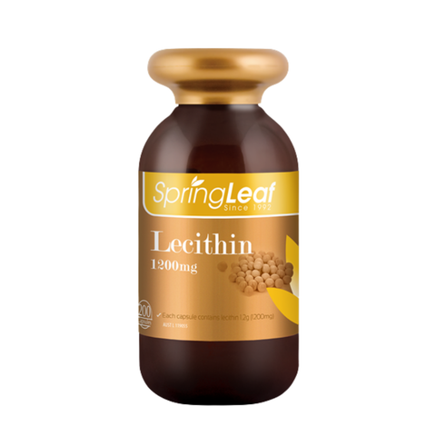 SpringLeaf Viên Uống Mầm Đậu Nành Lecithin 1200mg 200 Viên