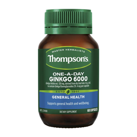 Thompson's Viên Uống Tốt Cho Não One A Day Ginkgo 6000mg 60 Viên