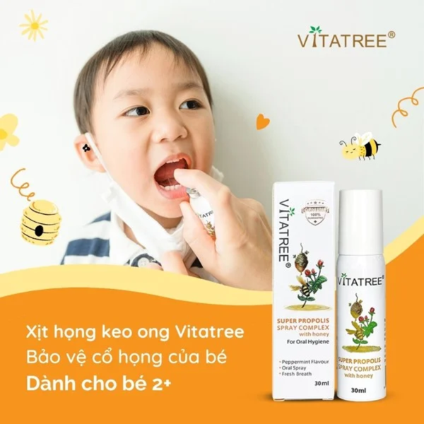 Vitatree Xịt Keo Ong Super Propolis 30ml