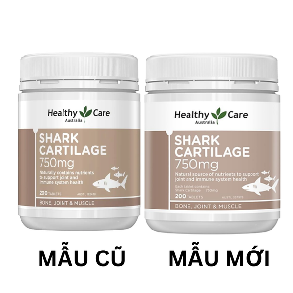 Healthy Care Viên Sụn Cá Mập Cải Thiện Xương Khớp Shark Cartilage 200 Viên