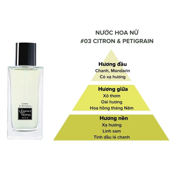 L'Essence des Notes Nước Hoa Pháp EDP Citron & Petitgrain 100ml