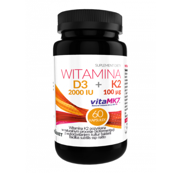 Witamina Viên Uống Hỗ Trợ Xương Khớp D3 2000IU K2 100mcg 60 Viên