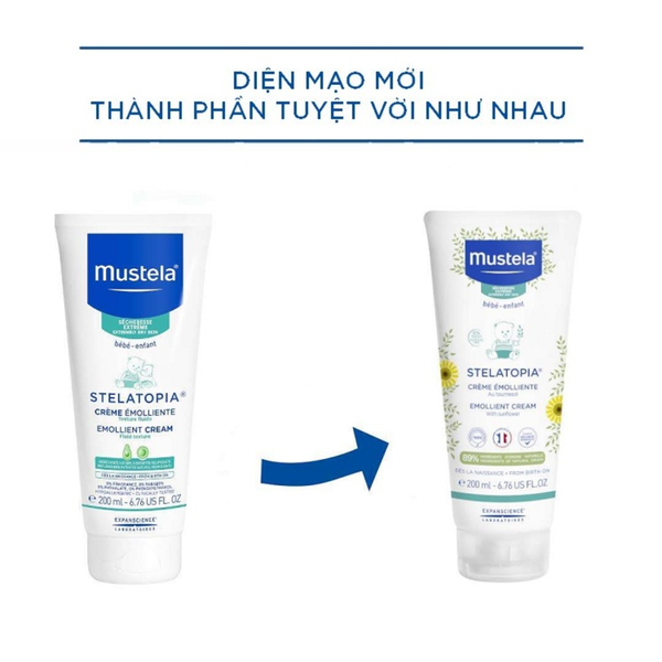 Mustela Kem Dưỡng Da Chàm Thể Tạng Stelatopia Emollient Cream