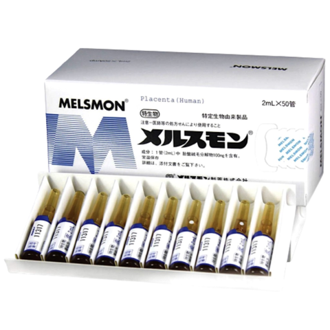 Melsmon Tế Bào Gốc Nhau Thai Melsmon Placenta Dạng Tiêm 2ml x 50 Ống
