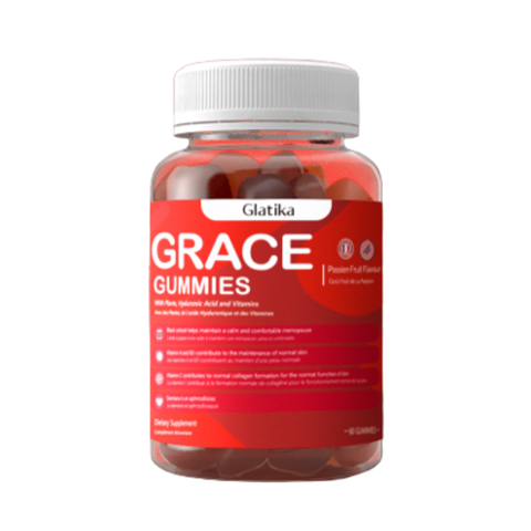 Glatika Kẹo Điều Hòa Nội Tiết Tố Nữ, Cấp Ẩm Ngừa Lão Hóa Grace Gummies 60 Viên