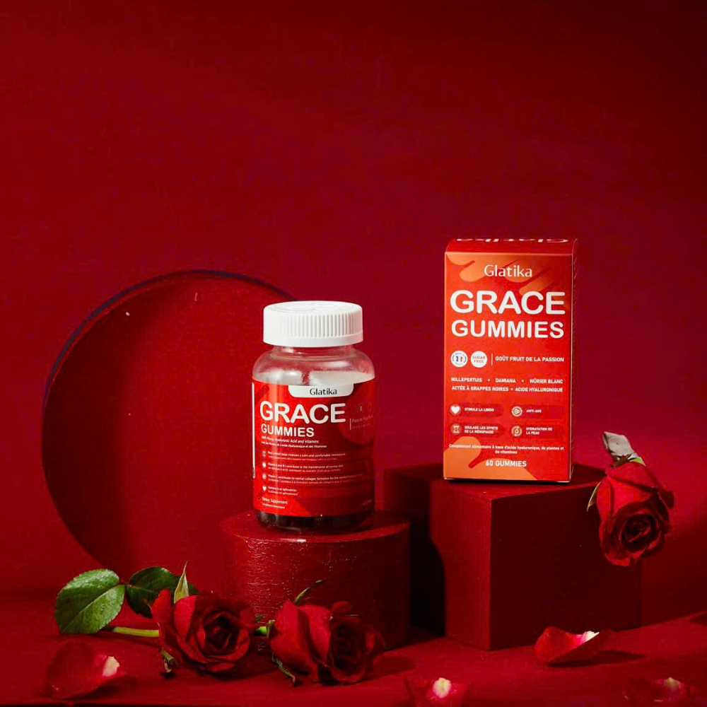 Glatika Kẹo Điều Hòa Nội Tiết Tố Nữ, Cấp Ẩm Ngừa Lão Hóa Grace Gummies –  Greenoly