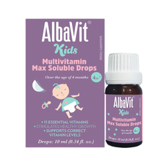 Albavit Nước Bổ Sung Vitamin Dạng Nhỏ Giọt Cho Bé Kids Multivitamin Max Soluble Drops 10ml