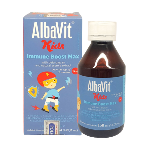 Albavit Siro Tăng Sức Đề Kháng Cho Bé Kids Immune Boost Max 150ml