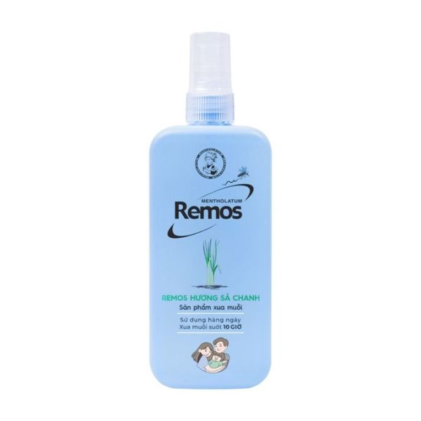 Xịt Chống Muỗi Remos Hương Chanh Sả 70ml
