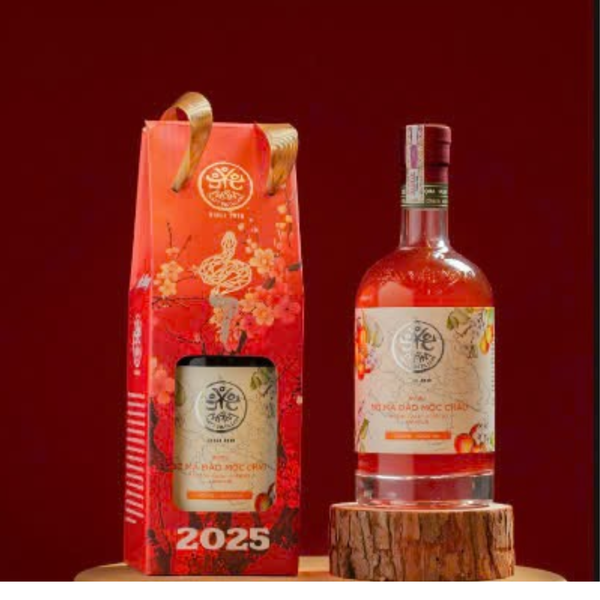 Combo Rượu Mơ Mầm 530ml Kèm Vỏ Hộp