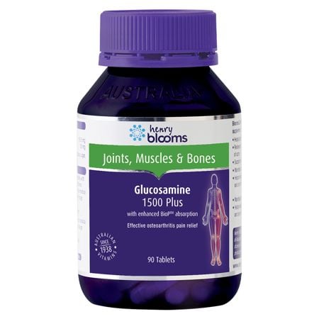 Henry Blooms Viên Uống Hỗ Trợ Sụn Khớp Glucosamine 1500 Plus 90 Viên
