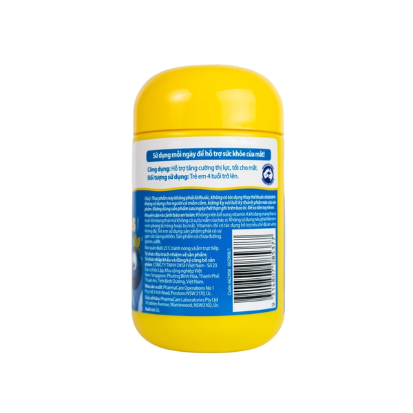 Nature's Way Viên Nhai Blue Light Eye Defence Kids Smart Vita Gummies Bảo Vệ Mắt, Tăng Cường Thị Lực, Chống Ánh Sáng Xanh Cho Trẻ 50 Viên