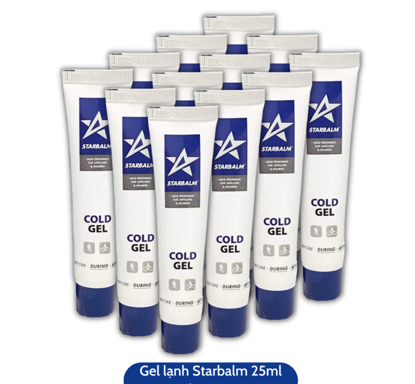 Starbalm Gel Làm Lạnh Hỗ Trợ Giảm Sưng, Thư Giãn Cơ Bị Làm Việc Quá Sức, Phục Hồi Da Từ Vết Thâm Tím Tuýp 25ml