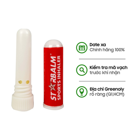 Starbalm Ống Hít Mũi Kết Hợp Dầu Khuynh Diệp Và Bạc Hà Thông Đường Hô Hấp Ống 1,1g