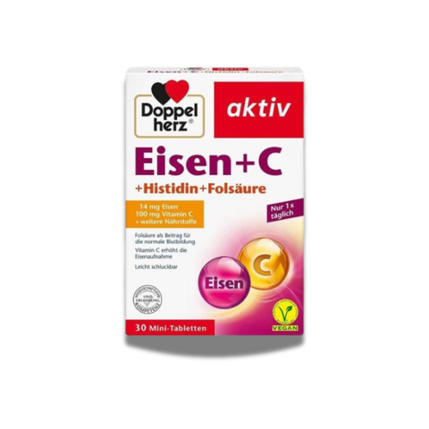 Doppelherzs Eisen C Viên Uống Bổ Sung Sắt+C 30 Viên