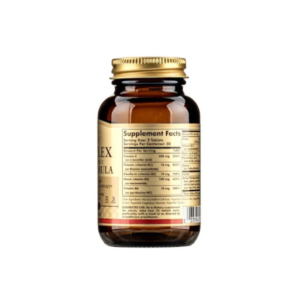 Solgar Viên Uống Bổ Sung Vitamin B-Complex With Vitamin C 100 Viên