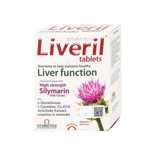 Vitabiotics Viên Uống Liveril Hỗ Trợ Tăng Cường Chức Năng Gan, Tăng Đề Kháng Hộp 30 Viên