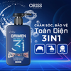 Orimen Sữa Tắm Gội 3 in 1 Cho Nam Hương Quyến Rũ Mạnh Mẽ 220ml