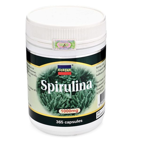 Costar Viên Uống Tảo Biển Spirulina 1000mg 365 Viên