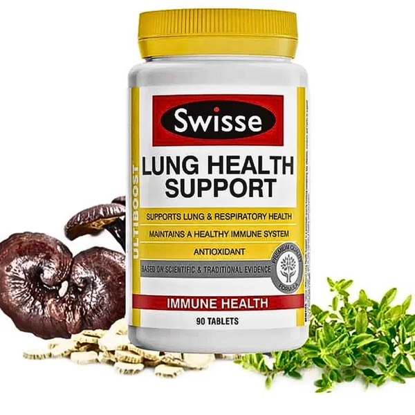 Swisse Viên Uống Hỗ Trợ Phổi Ultiboost Lung Health Support 90 Viên