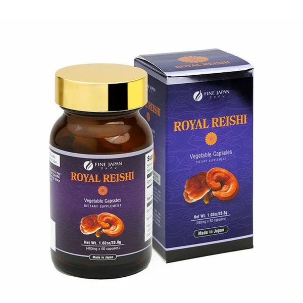 Fine Japan Viên Nấm Linh Chi Đỏ Bảo Vệ Tim Mạch Royal Reishi 60 Viên