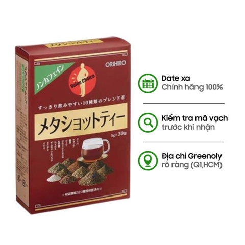 Orihiro Trà Giảm Mỡ Bụng Meta Shot Tea 30 Gói