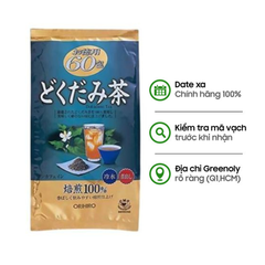 Orihiro Trà Diếp Cá Thanh Nhiệt Thải Độc 60 Gói - Quà Tặng