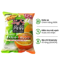 Orihiro Thạch Trái Cây Vị Nho Xanh Và Cam