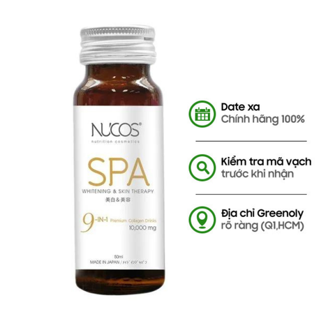 Nucos Nước Collagen Trắng Da Ngừa Lão Hóa Spa 9in1 13.500mg 10 Chai