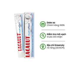 Lacalut Multi-Effect Kem Đánh Răng Chăm Sóc Răng Toàn Diện Ngăn Ngừa Viêm Nướu 75ml