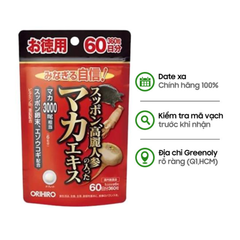 Orihiro Viên Uống Hỗ Trợ Tăng Cường Sức Khoẻ Nam Giới Maca 3000 360 Viên