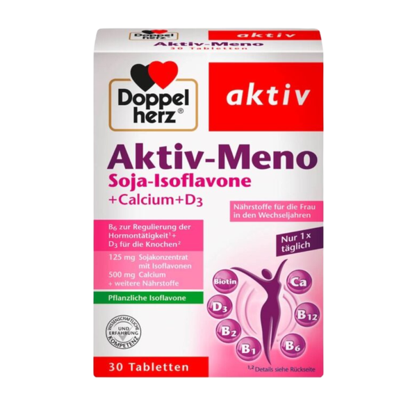 Doppelherz Viên Uống Active Meno Hỗ Trợ Tiết Tố Cho Nữ Hộp 30 Viên