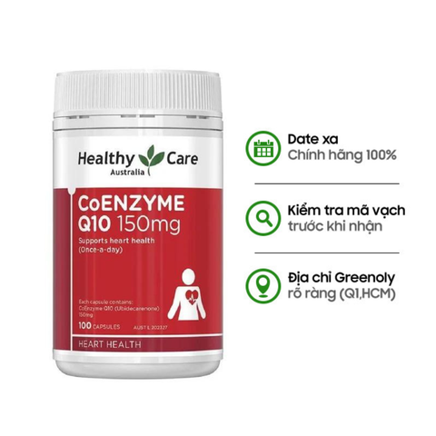 Healthy Care Viên Uống Coenzyme Q10 150mg 100 Viên