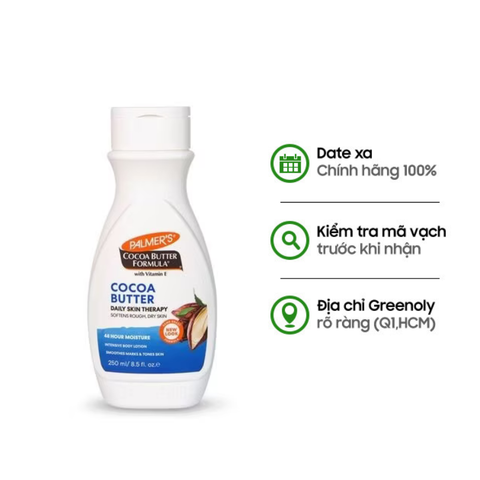 Palmer's Sữa Dưỡng Thể Bơ Cacao With Vitamin E, Dry Skin 250ml