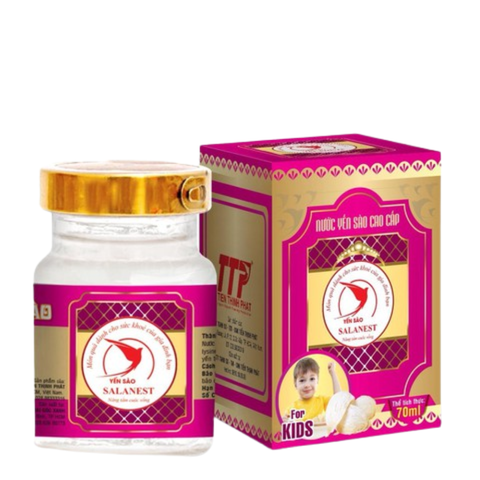 Sallanest Nước Yến Chưng 20% Tổ Yến Cho Bé For Kids 1 Hũ 70ml