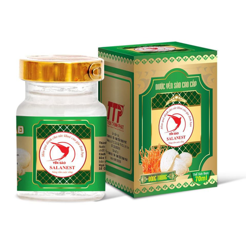 Sallanest Nước Yến Chưng Đông Trùng Hạ Thảo 20% Tổ Yến 1 Hũ 70ml