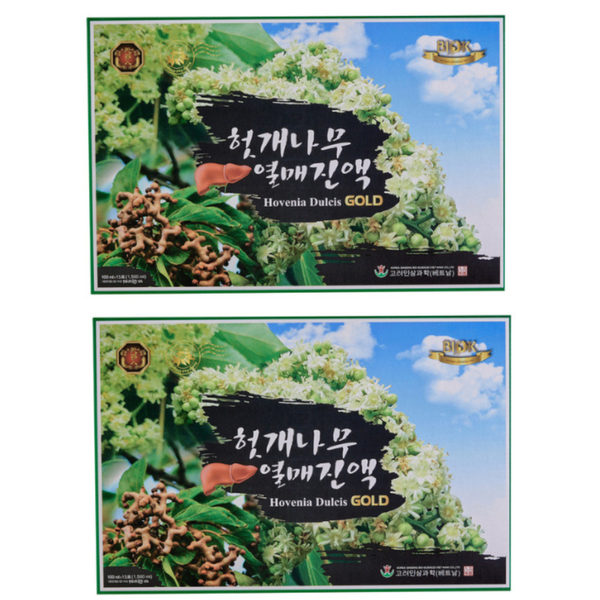 BIOK Nước Uống BIOK Hovenia Dulcis Gold Hỗ Trợ Mát Gan & Dạ Dày 100ml x 15 Gói