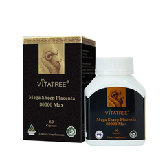 Vitatree Viên Uống Nhau Thai Cừu Mega Sheep Placenta 8000 Max 60 Viên