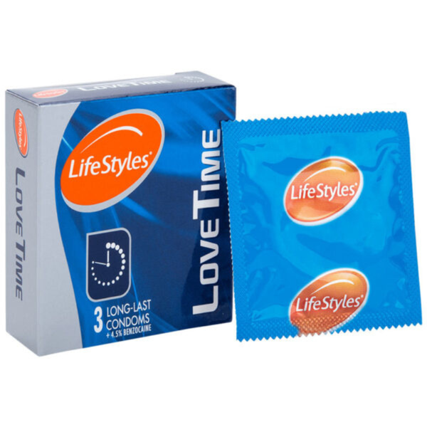 LifeStyles Bao Cao Su Love Time Kéo Dài Thời Gian Hộp 3 Cái