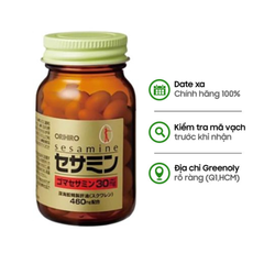 Orihiro Viên Uống Hỗ Trợ Tim Mạch Sesamin & Squalene 60 Viên