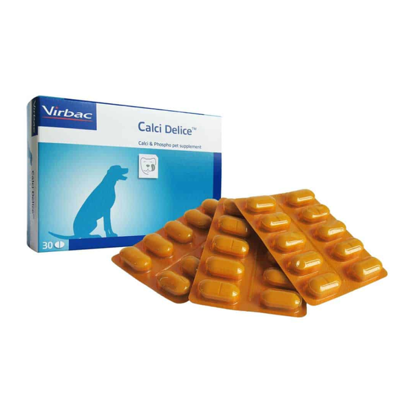 Virbac Viên Nhai Calci Delice Bổ Sung Canxi & Photpho 30 Viên