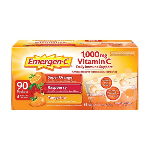 Emergen-C Bột Tăng Đề Kháng Daily Immune Support 1000mg 90 Gói