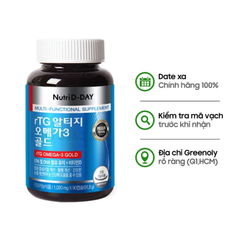 Nutri D-Day Viên Uống Bổ Sung rTG Omega-3 Gold 90 Viên