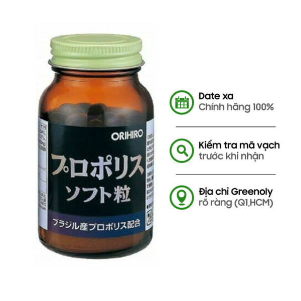 Orihiro Viên Uống Keo Ong Hỗ Trợ Chống Lão Hóa 120 Viên