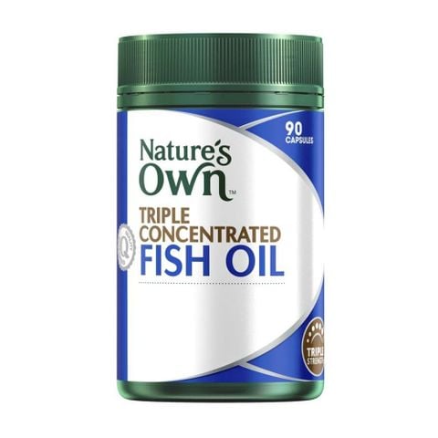 Nature's Own Viên Uống Dầu Cá Không Mùi Liều Lượng Gấp 3 Lần Triple Concentrated Fish Oil Odourless 90 Viên