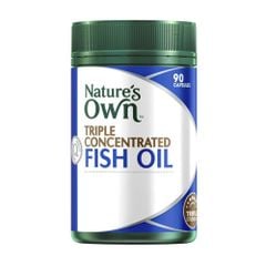 Nature's Own Viên Uống Dầu Cá Không Mùi Liều Lượng Gấp 3 Lần Triple Concentrated Fish Oil Odourless 90 Viên